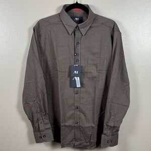 Men's American Heritage Classic Brown Button Down Shirt